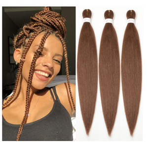 26-inch 3-pack pre-stretched woven colored hair extensions. Suitable for stage parties, Christmas, Halloween costumes, and actor costumes.