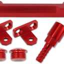 Fuel Rail Fits For Jeep Wrangler/TJ/Cherokee XJ 4.0L 1997-2001 for Jeep Grand Cherokee 4.0L L6 Gas 1995-2004 Red