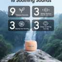 Sound Machine Flowtune White Noise Machine for Baby Adults, Mini Portable Sound Machine for Travel, 6H Timer, 18 Soothing Sleep Sounds Gift (Peach)