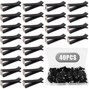 Dianrui 40PCS Black Square Head Car Vent Clips, 9mm Auto Air Conditioner Outlet, Air Freshener for Car Office Home (40 Count (Pack of 1))