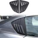 Rear Side Window Louvers Cover Trim Compatible with Mazda MX-5 Miata RF 2016-2024，ABS Car Window Scoop Louvers Cover Trim ，Air Vent Scoop Shades Cover Blinds (Matte Black)