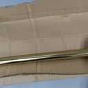 Shower Curtain Rod Tension- No Drill Non-Slip Spring Tension Shower Rod for Window or Bathroom, 54-90 inches Metal Steel, Gold