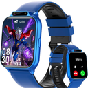 Smart Watch for Kids, 1.85" Fitness Tracker with Heart Rate, Sleep Monitor, IP68 Waterproof Smartwatches with Video Music, Pedometer, Game, NO APP/Phone, Gift for Boys Girls. (Classic, Blue)