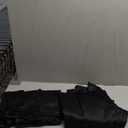 LEMOMO Black Blackout Curtains 52 x 63 Inch Length/Set of 2 Curtain Panels/Thermal Insulated Room Darkening Curtains for Bedroom and Living Room