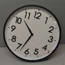 AKCISOT 18 Inch Wall Clock Large Silent Non-Ticking Wall Clocks Battery Operated - Analog Classic Clock Decorative for Living Room, Office, Home, School(Black)