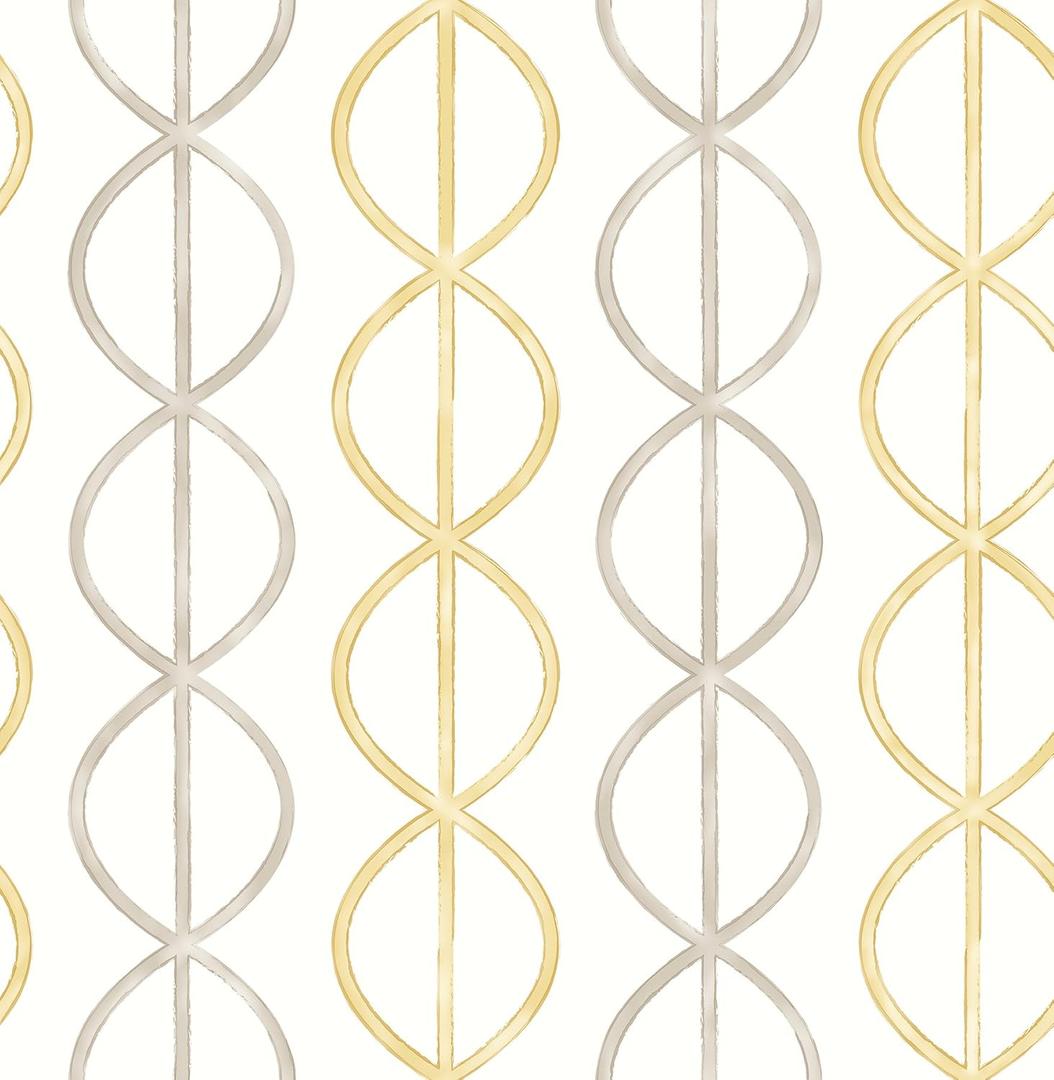 A-Street Prints Astu8|#A-Street Prints 2656-004008 Banning Stripe Honey Geometric,