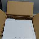 Corner Bread Box for Kitchen Countertop - Bamboo Large Capacity Bread Storage Bin with Acrylic Wavy Door Panel,Bread Box (White,Extra Large)