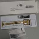 QUNDAXI Slim Watch Band Compatible with Apple Watch 41mm 45mm 42mm 44mm 40mm 38mm Metal Stainless Steel Watchband Suitable for iWatch 11/10/9/8/7/6/5/4/3/2/1/SE Series Women Luxury Strap