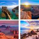 Small Jigsaw Puzzles for Adults Challenging Puzzle Small Puzzles Mini Jigsaw Puzzles for Teens 150 Pieces Micro Tiny Puzzle Mountains Landscape Beach Scenery Travel Puzzles 6 x 4 inch 4 Packs