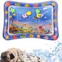 Thickened Water Sensor Play Mat, 2025 New Cat Water Mat with Fish, Sensory Water Play Mat for Cats, Anti-Scratch Cool Comfort Cat Water Play Mat, Summer Indoor Interactive Pet Toys