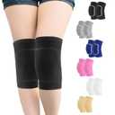 HISFFOG Volleyball Knee Pads for Women, Men, Youth, Girls, Kids, Knee brace for Volleyball Basketball Football Dance Yoga Tennis Running Cycling Workout Climbing Wrestling (Large, Black)