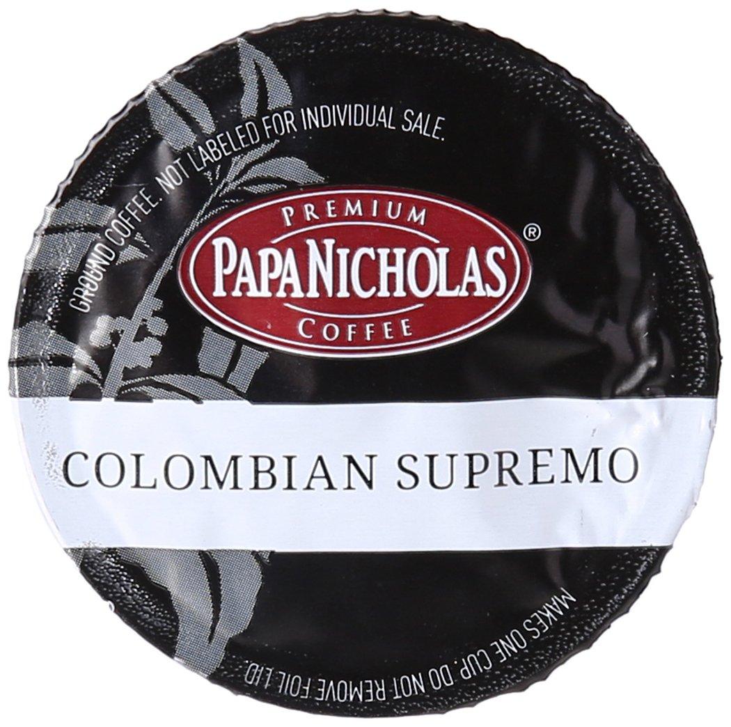 PapaNicholas Coffee Single Serve Coffee Cups Fits Keurig K Cup Brewers, Colombian Supremo, 12 Count