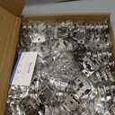 60 Pack 30 Pair 1 inch Overlay Soft Close Hinges for Kitchen Cabinet Hinges Satin Nickel Hidden Hinges Stainless Steel Concealed Hinge self Closing