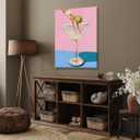 Vintage Cocktail Wall Art Playful Martini Olive Girl Diving into Cocktail Glass Posters Funky Aesthetic Canvas Prints Retro Bar Cart Decor for Bar Bedroom 8x12inch Framed (style-4)