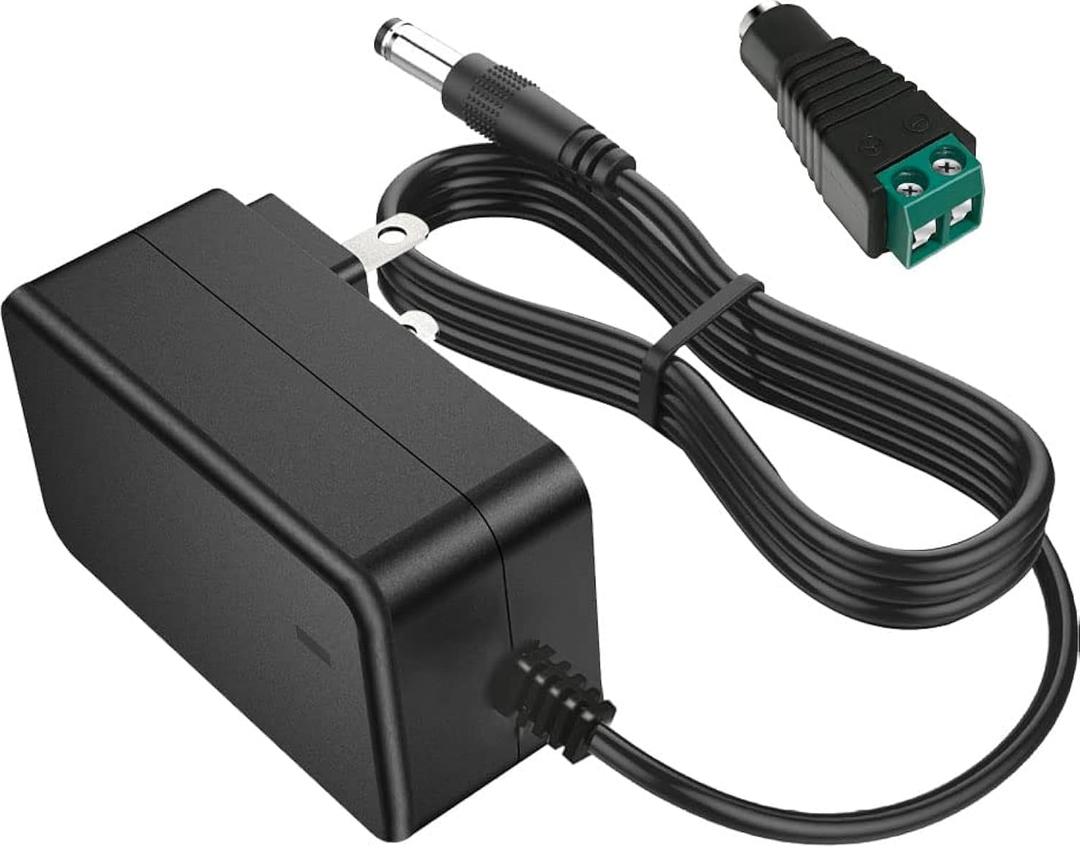 5V 5A Power Supply Adapter 25W AC 100-240V to DC Wall Power Supply Converter with 5.5x2.5mm/2.1mm Plug for LED Pixel Strip Light CCTV Camera Security System