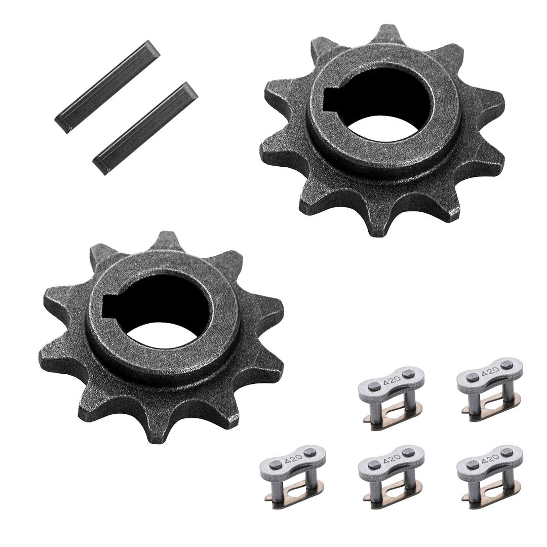 KAMIER 10 Tooth #40 41 420 Chain Front Sprocket 5/8" Bore for Predator 196cc 200cc 212cc 6.5hp Coleman CT200U CT200U-EX BT200X Baja Massimo Warrior MB200 Mini Bike KT196 Trailmaster Go Kart Cart Parts