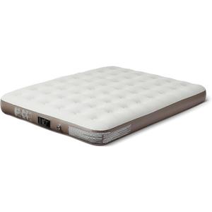 Amazon Basics Inflatable Air Mattress with Built-in Pump, Camping Mattress for Travel, Queen Size, 600lb Capacity