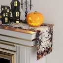 2 x XCHI Flowers Spooky Pumpkin Halloween Table Runner Party Table Decoration for Home Kitchen Dining Holiday Decor 13x60 Inch