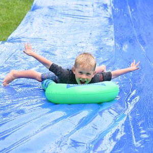 BACKYARD BLAST Giant Slip and Slide for Adults and Kids - Heavy Duty Large Slip n Slide Water Slide for Kids Backyard Outdoor Water Play Includes Inflatable Riders 75ft