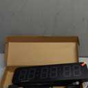 15.2" Large Digital Wall Clock with Seconds, App & Remote Control, Customizable RGB Colors, Alarms, Stopwatch, Countdown, Timer Clock for Home Gym Living Room Office Garage Decor