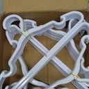 60 Pack White Baby Hangers 11.42 Inch & 12.91 Inch Each 30 Pack - Kids Non-Slip Clothes Hangers for Infant & Child, Durable Plastic Children's Hangers for Closet, Pants, Coats, Skirts