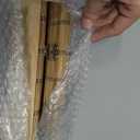 Cordless No Drill Bamboo Roman Shades, Natural Bamboo 23"W x 36"H