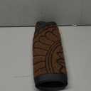 Mibao Front Door Mat Indoor Outdoor Entrance, Semicircular Entrance Mat, Half Round Waterproo Non-Slip Durable Rubber Door Mats, Low Profile Heavy Duty Doormat for Garage, Patio, 30" x 18", Coffee