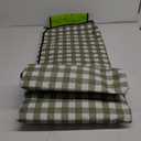 ZAZE Extra Large Picnic Outdoor Blanket, 80''x80'' Waterproof Foldable Blankets Gingham Picnic Mat for Beach, Camping Grass Lawn Park Accessories Cute Couple Gifts Ideas Wedding Registry(Green White)