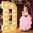 imprsv 4FT Marquee Letters Large Light Up Letters for Birthday Party Decor Wedding Decorations, Marquee D for Party Decoration, Large Signs Arch Kit Decorations