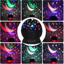 Night Light for Kids,Boys Toys for 3 4 5 6 7 8 Year Old Boys,Star Projector 360 Degree Rotation - 4 LED Bulbs 16 Light Color Changing with USB Cable,Lamp Ceiling Lights for Kids Bedroom