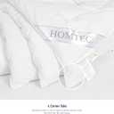 Duvet Insert Cotton Comforter Queen Size White Down Alternative Duvet Insert 100% Cotton Shell Quilted Fluffy Comforter Lightweight All Season 4 Corner Tabs Durable Breathable Noiseless