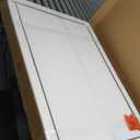 ANDY STAR Hand-Forged Silver Bathroom Mirror for Wall, 24x36 Inch Vintage Solid Steel Metal Frame Bathroom Vanity Mirror, Antique Rounded Rectangle Wall Mirror, Hangs Horizontally or Vertically