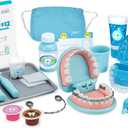 Melissa & Doug Super Smile Dentist Kit with Pretend Play Set of Teeth and Dental Accessories (25 Toy Pieces) Pretend Dentist Play Set, for Kids Ages 3+