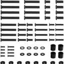 WALI Universal TV Mount Hardware Kit Includes M4 M5 M6 M8, Fit Most up to 80 inches TV/Monitor Mounts (UVSP-N), Black