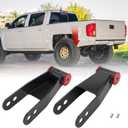 Lowering Shackle Kit, 2" Rear Drop, Fits Silverado 1500 1999-2019, For Chevy & GMC Silverado Sierra 1500, 1988-1998 C1500/C2500 & More, Suspension Leaf Spring Kits, Replace# 410520