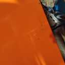 VEVOR Hydraulic Lift Table Cart, 330lbs Load Capacity 50 Inch Lifting Height, Manual Single Scissor Lift Table with Non-Slip Pad and 4 Wheels, Hydraulic Scissor Cart for Material Handling, Orange