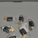 Zonon 6 Pcs Combination Lock & Key Lock, Black Waterproof Padlocks for Luggage, Travel, Gym Locker, School, Toolbox, Fence, Gate, Case Dual Access (Key or Combination)