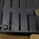 20 Slot Knife Block Storage without Knives,Acacia Wood Universal Knife Holder for Kitchen Countertop,Large Butcher Block Organizer,Easy Kitchen Knife Storage (Black)