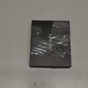 Bifold Slim Men Wallet Genuine Leather Thin, Fit 6-8 Cards, Several Cash (Fold Once), Small Vertical RFID Blocking Wallets for Men -Black democratic wallet for men semorid wallet for men