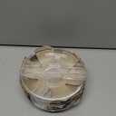 WHJY 6 pcs Clear Glass Plates, 4.5 inch Glass Plate Set, Small Dessert Plates Tea Plates Bulk