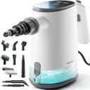 Handheld Steam Cleaner, 15s Fast Heating, Adjustable Steam, 650mL Large Water Tank, Pressurized Portable Steamer for Cleaning Home, Kitchen, Car, Bathroom, Tile, Furniture, Multi-Surface