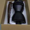 Low Profile Ceiling Fans with Lights and Remote/APP Control, 30 Inch Small Tropical Ceiling Fan with Light Flush Mount, Outdoor Palm Leaf Ceiling Fans for Patios Porch, Quiet, Brown