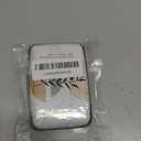 Mayski Credit Card Holder, RFID Blocking, Aluminum Alloy Hard Case, Small Mini Business Metal Wallet for Women Men, Boho Leaves