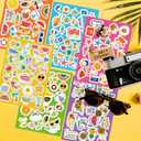 Summer Stickers for Kids 760PCS Hawaiian Stickers Vacation Stickers 3D Beach Sticker Ice Cream/Coconut Tree Sticker for Scrapbooking Envelopes Cards Pool/Summer Party Favors