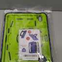 OKP Case for iPad A16 11th Generation 11 inch 2025/ 10th Generation 10.9 inch 2022, Shockproof Rugged Heavy Duty 11/10 th Gen i Pad Protective Cover with Pencil Holder/Kickstand, Navy Blue+Green