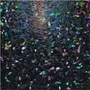 rabbitgoo Window Privacy Film Rainbow Film Decorative Window Sticker, 3D Static Stained Glass Cling Tint for Room Darkening Day Sleep, Black, 17.5 x 78.7 inches