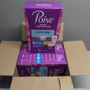 Poise Ultra Thin Incontinence Pads & Postpartum Pads for Bladder Leaks, 4 Drop Moderate Absorbency, Regular Length, 144 Count