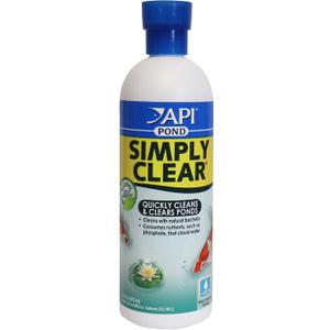API POND SIMPLY CLEAR Pond Water Clarifier 16-Ounce Bottle (248B)