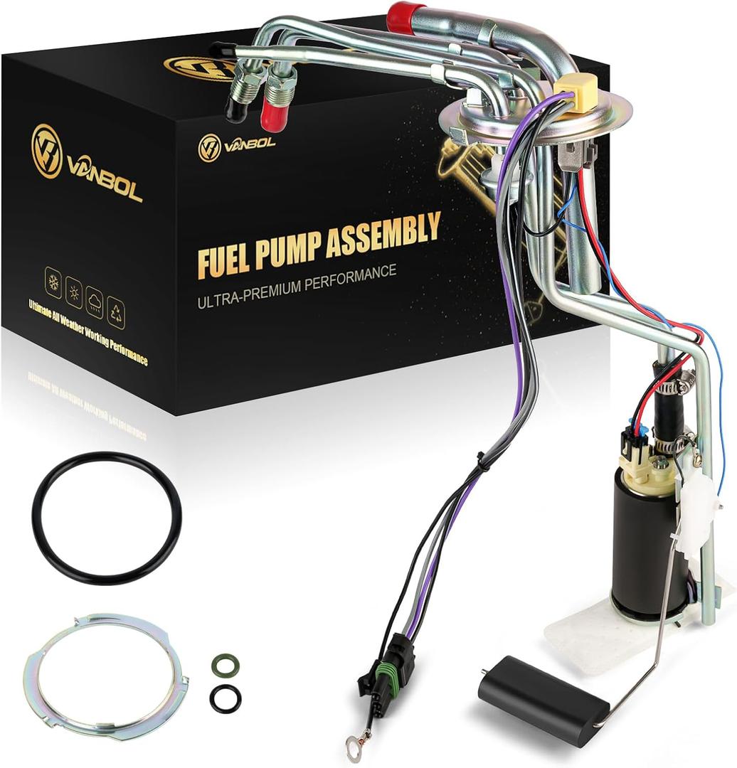 Electric Fuel Pump Module Assembly Compatible with Chevrolet Chevy GMC C1500 C2500 C3500 K1500 K2500 K3500 1996 1997 C/K V6 V8 4.3L 5.0L 5.7L 7.4L Replace E3622S P80001S HP10001 with O Ring