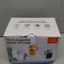 OneDream Breast Milk Pitcher 32oz Glass Pitcher with Lid, Formula Pitcher Leakproof Drip-Free Spout, Wide Mouth Mason Jar Pitcher for Easy Pouring, Dishwasher Safe Breastmilk Storage Pitcher (Gray)